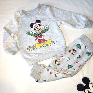 Mickey Mouse Christmas Outfit Sz 6/9M